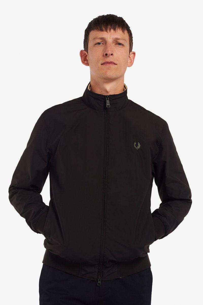 Geaca Barbati Fred Perry Brentham Negrii | RO 1180YXFU